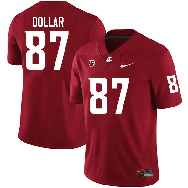 Men #87 Andre Dollar Washington State Cougars College Football Jerseys Sale-Crimson